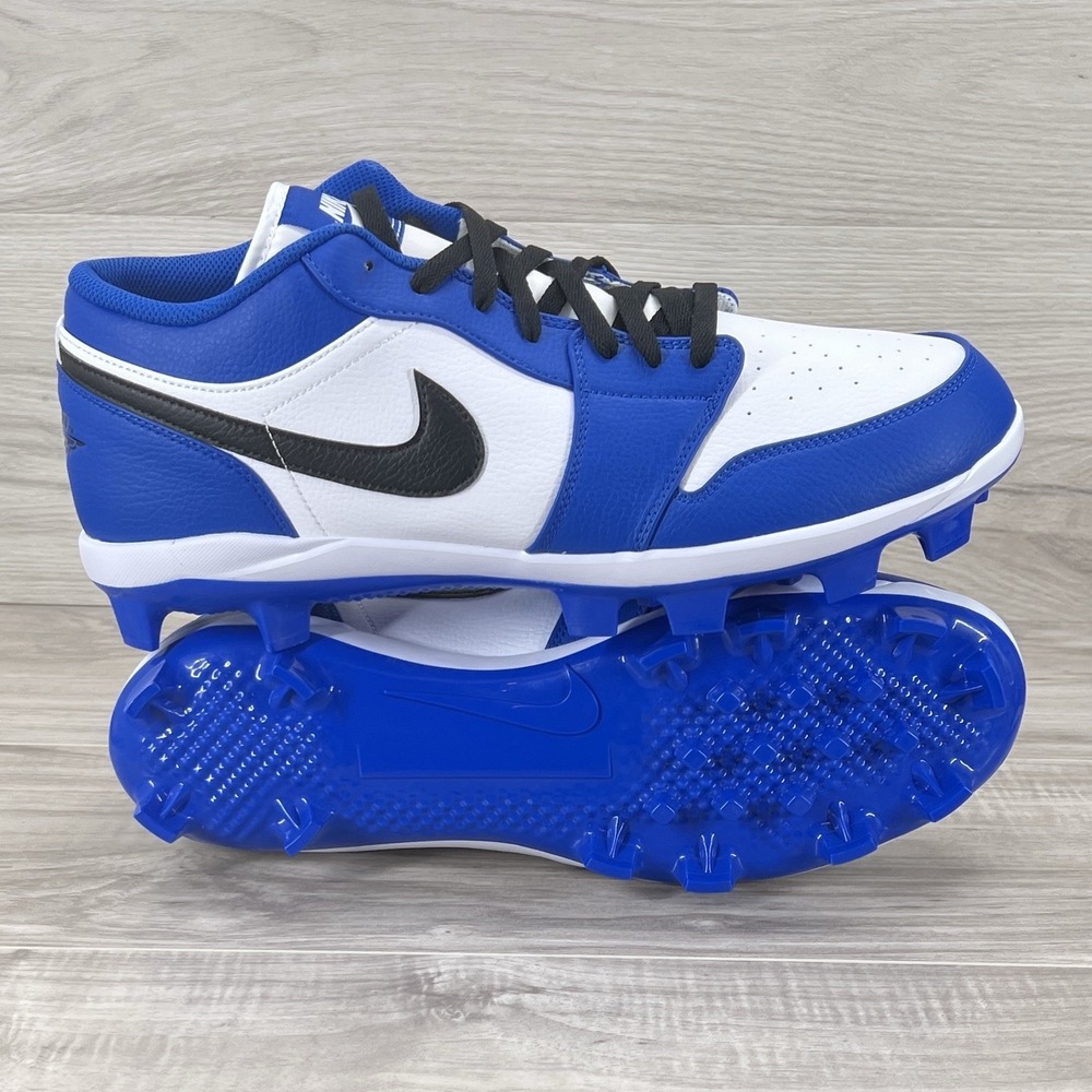 Jordan 1 Retro MCS Low Game Royal Black White Baseball CJ8524-411 Men's Size 14